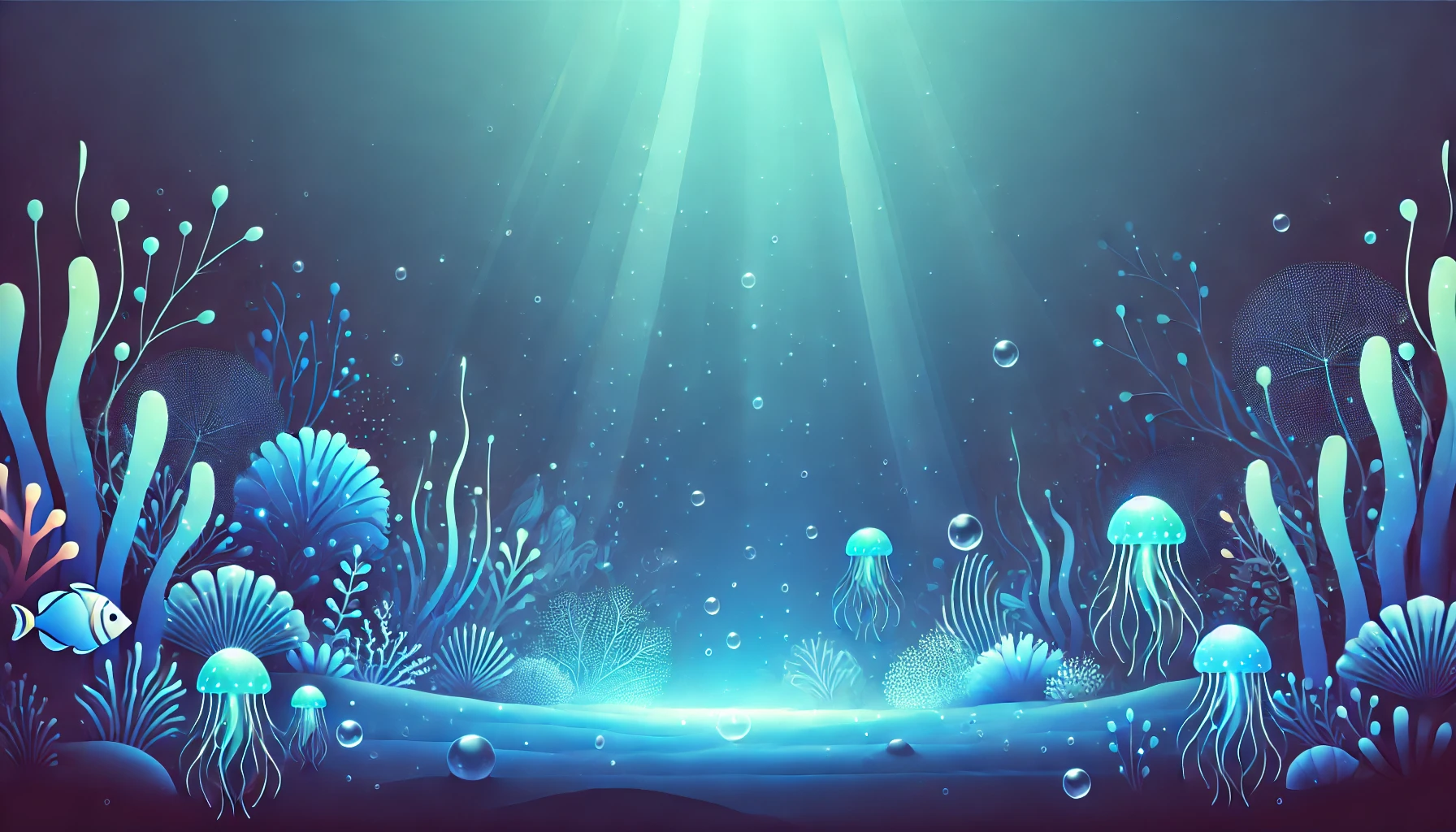 Underwater ocean scene